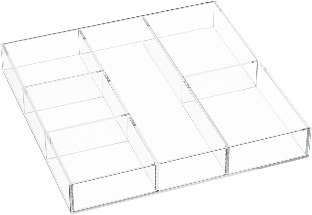 6-Slot Clear Acrylic Drawer Tray