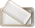 Rimmed Rectangle Ceramic Platters