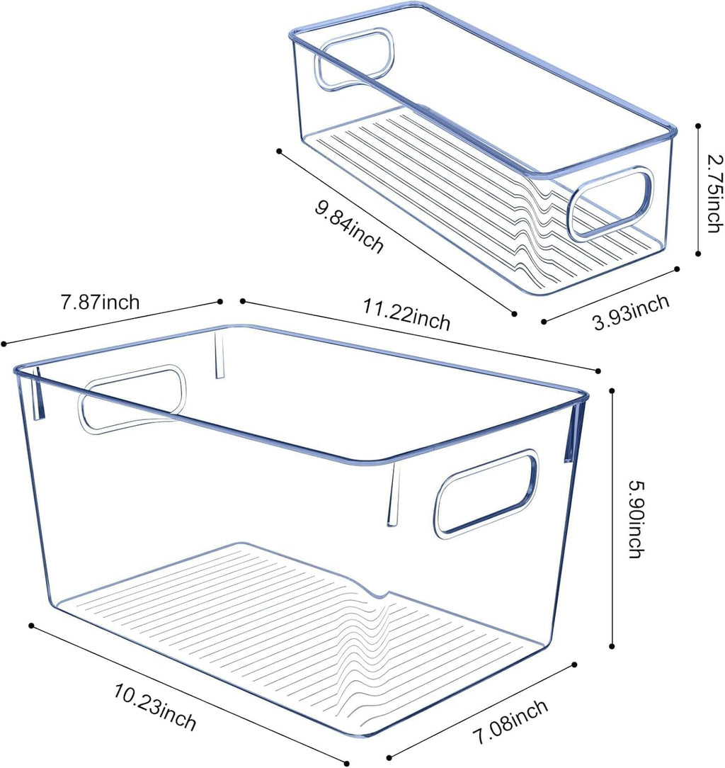 Clear Kitchen Stackable Storage Bins
