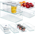Clear Stackable Storage Organizer Bins