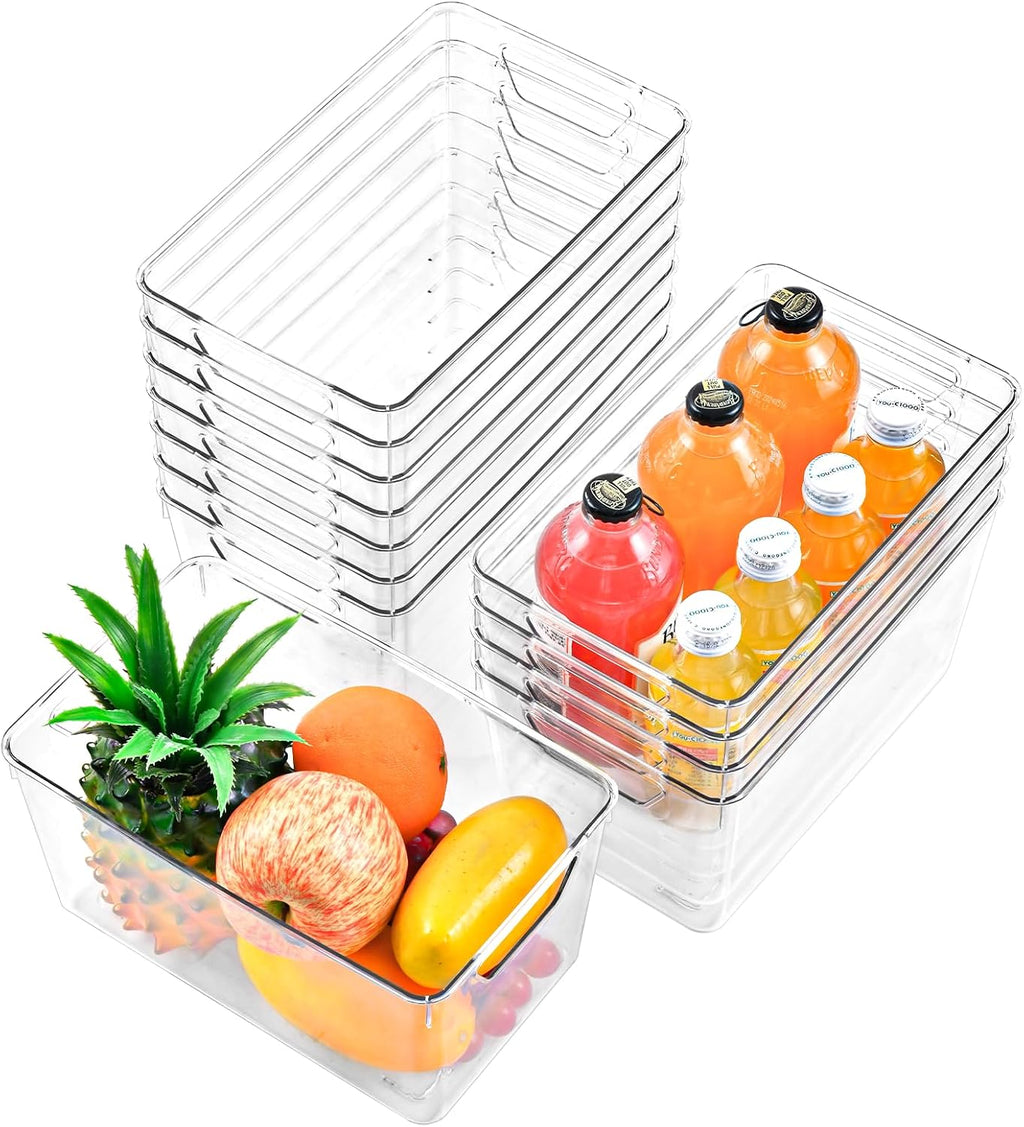 Clear Handled Pantry Storage Bins