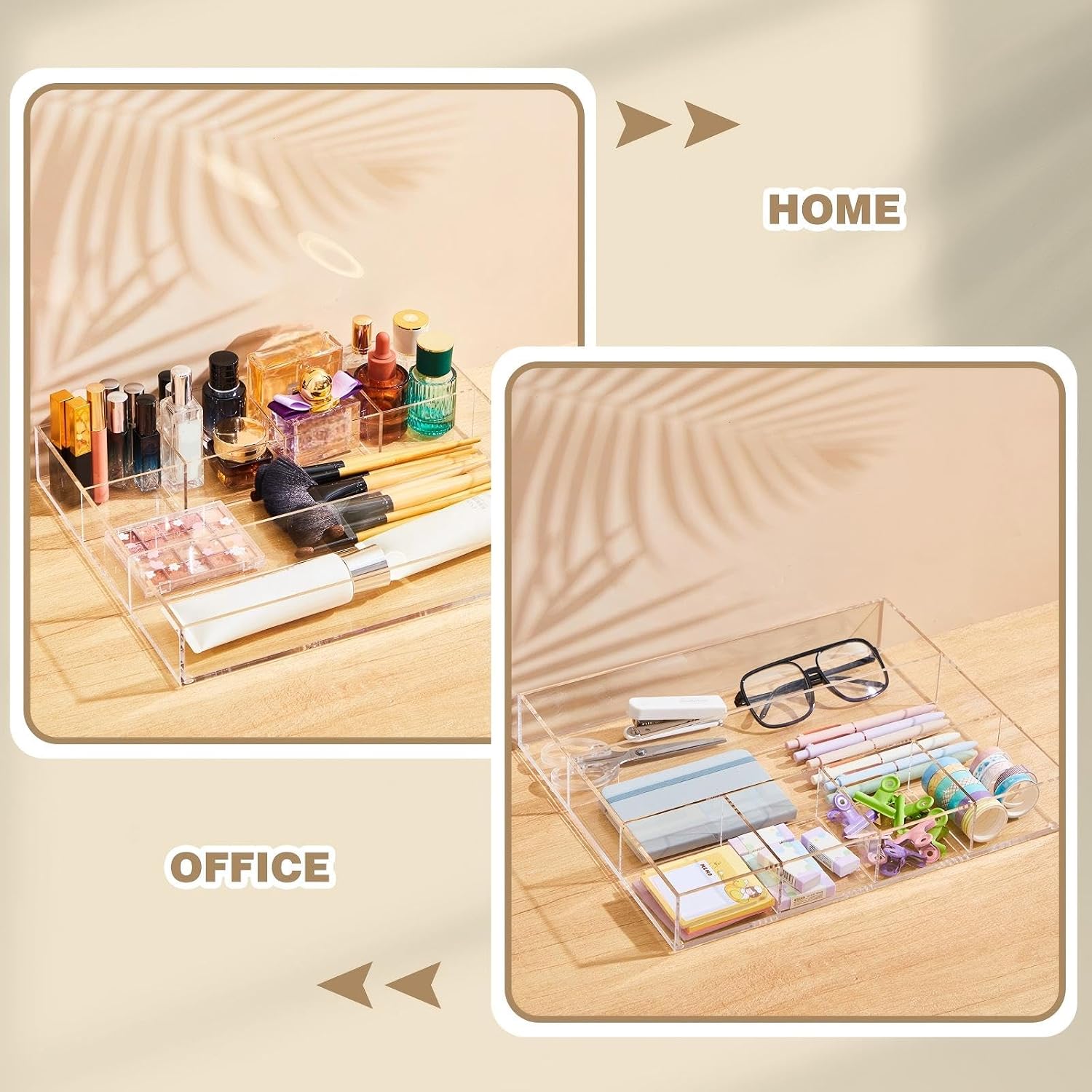 Adjustable Acrylic Drawer Organizer