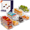 Clear Stackable Kitchen Storage Bins