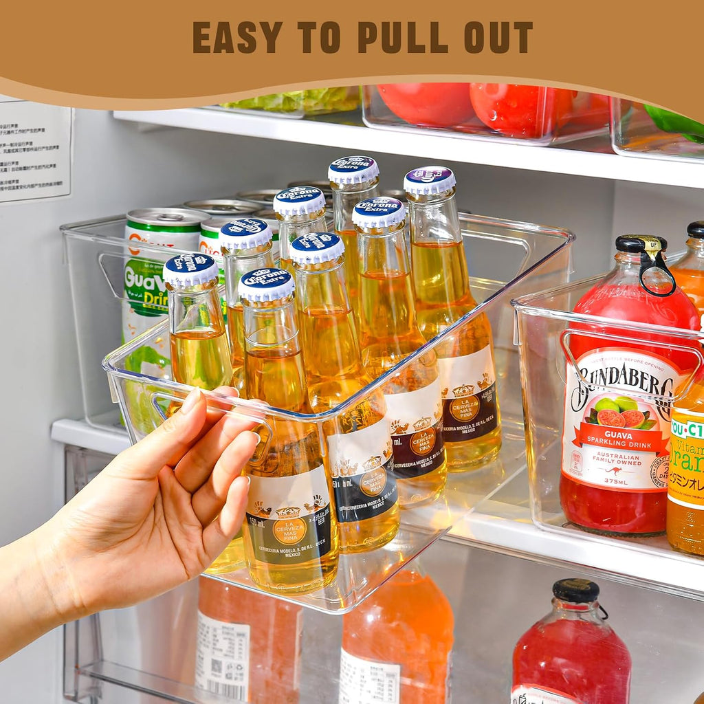 Clear Handled Pantry Storage Bins