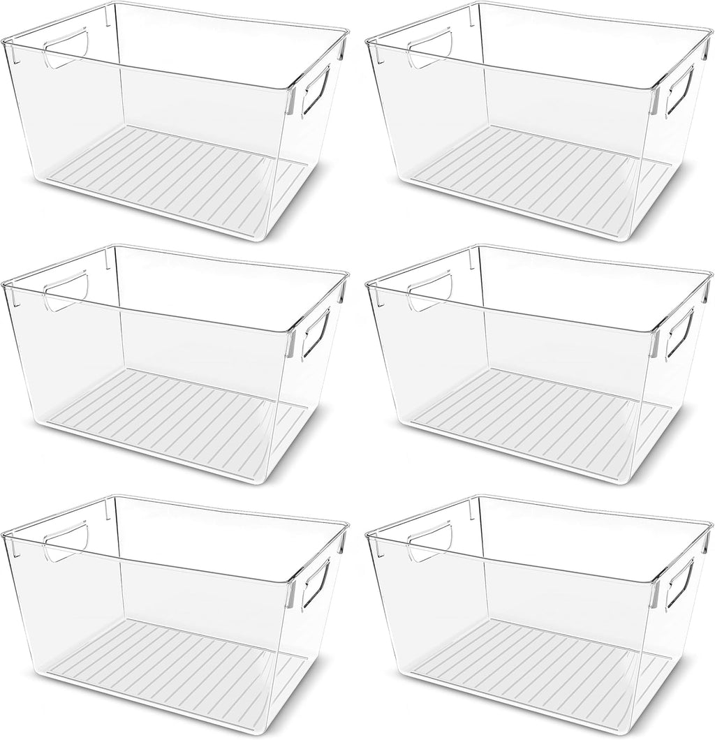 Clear Handled Kitchen Storage Bins