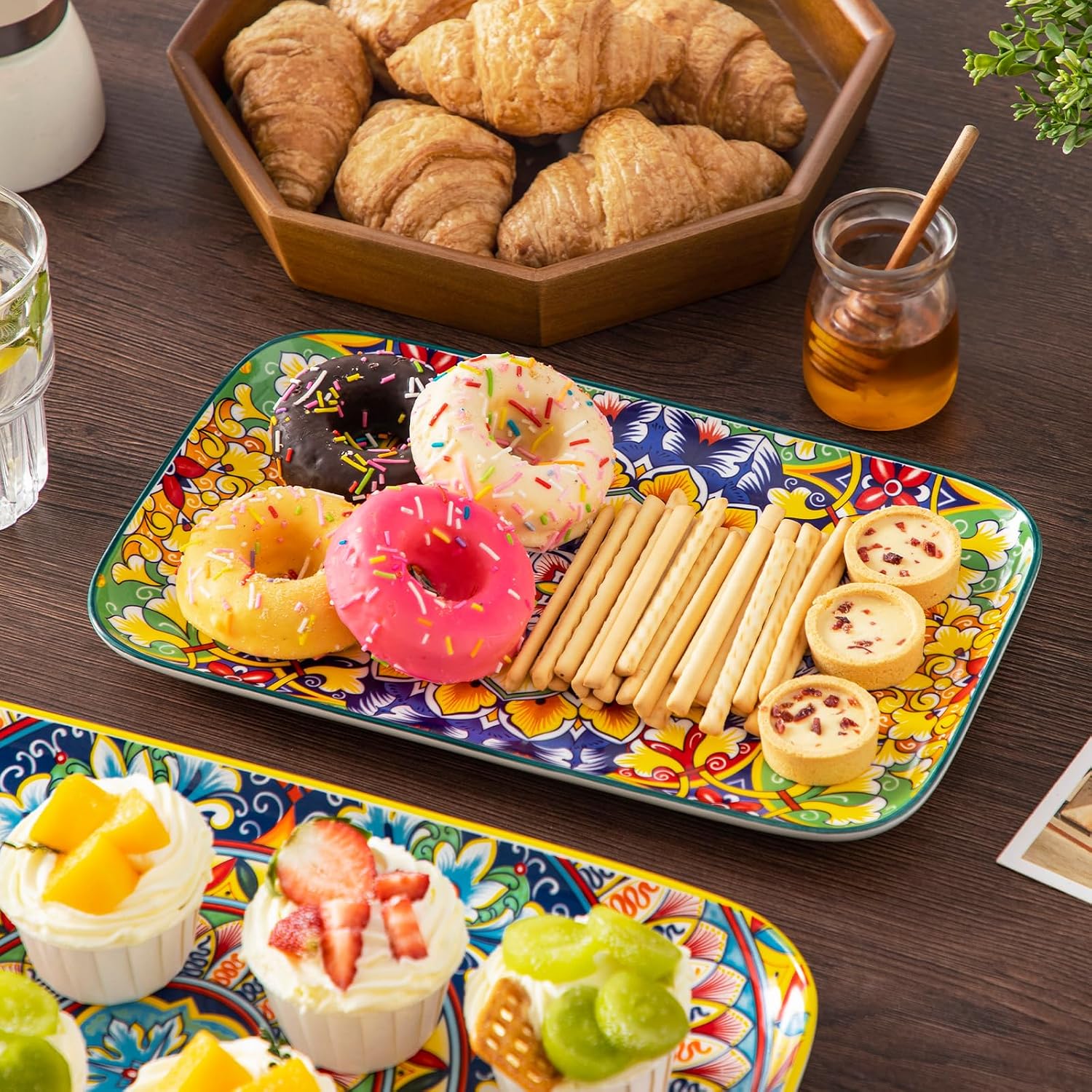 Retro Rectangular Ceramic Platters