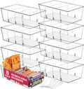 Divided Clear Kitchen Storage Bins