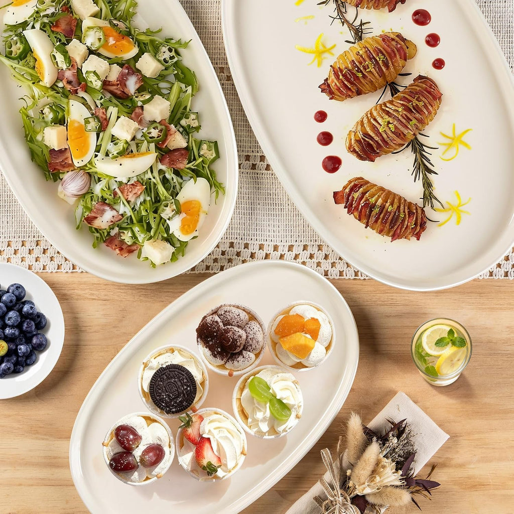 Oval Safe Ceramic Serving Platters