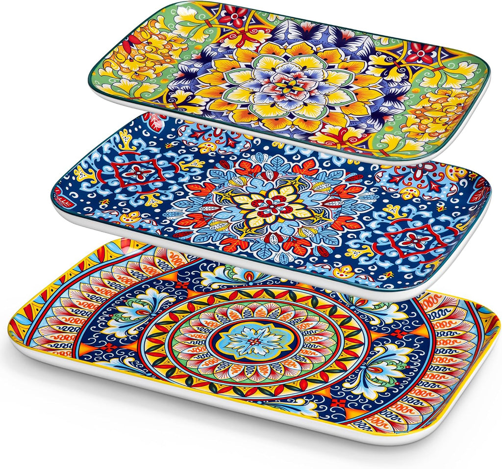 Retro Rectangular Ceramic Platters
