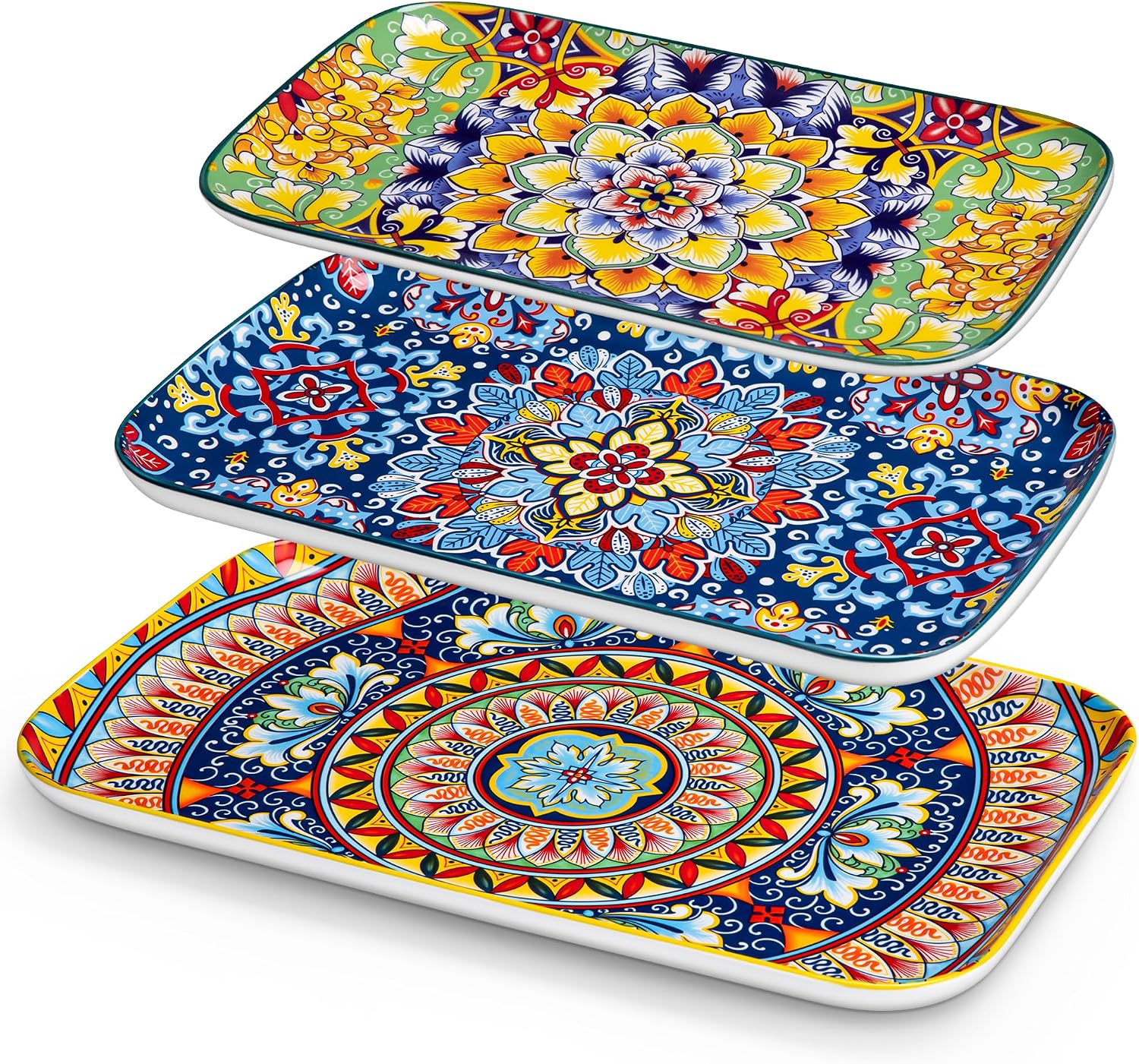 Retro Rectangular Ceramic Platters