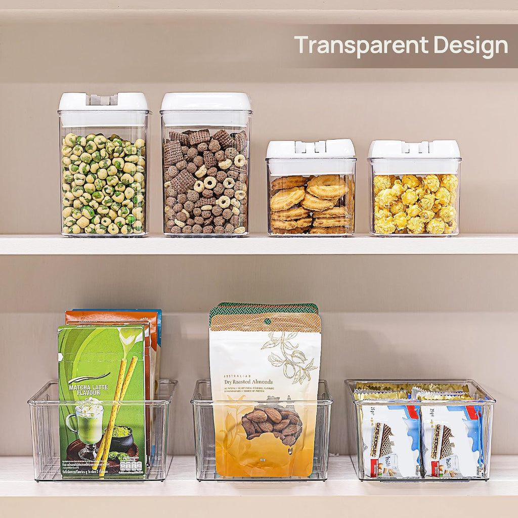 4-Compartment Clear Storage Bins